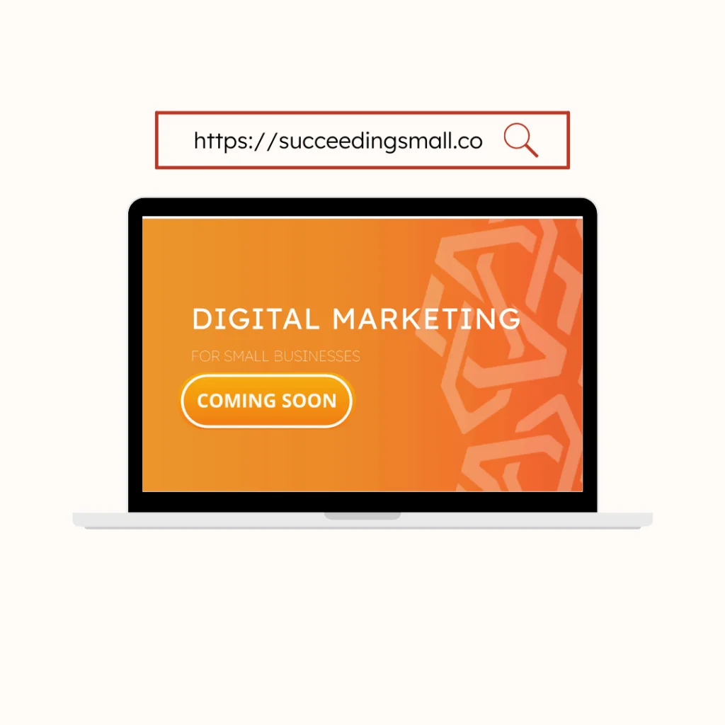 This is a graphic of a website on a computer screen.