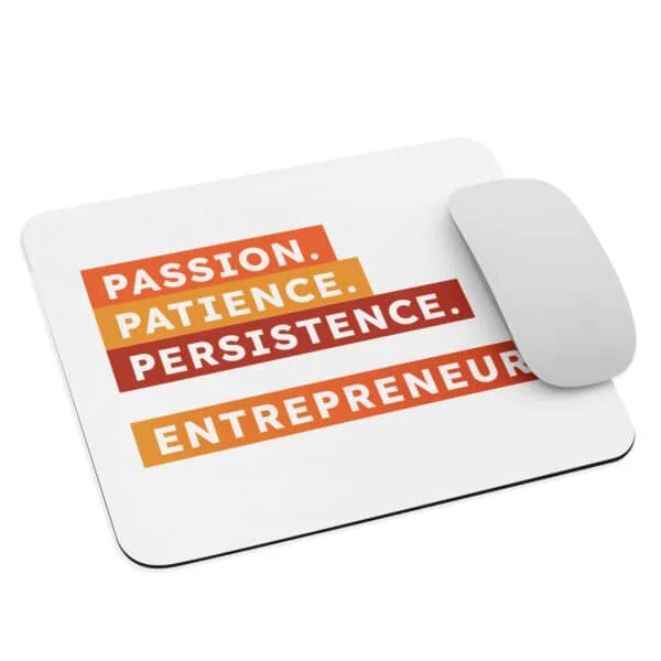 Passion Patience Persistence Mouse Pad - Image 3