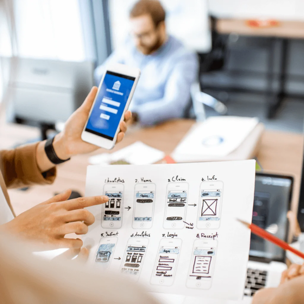 A picture of responsive design for mobile optimization.