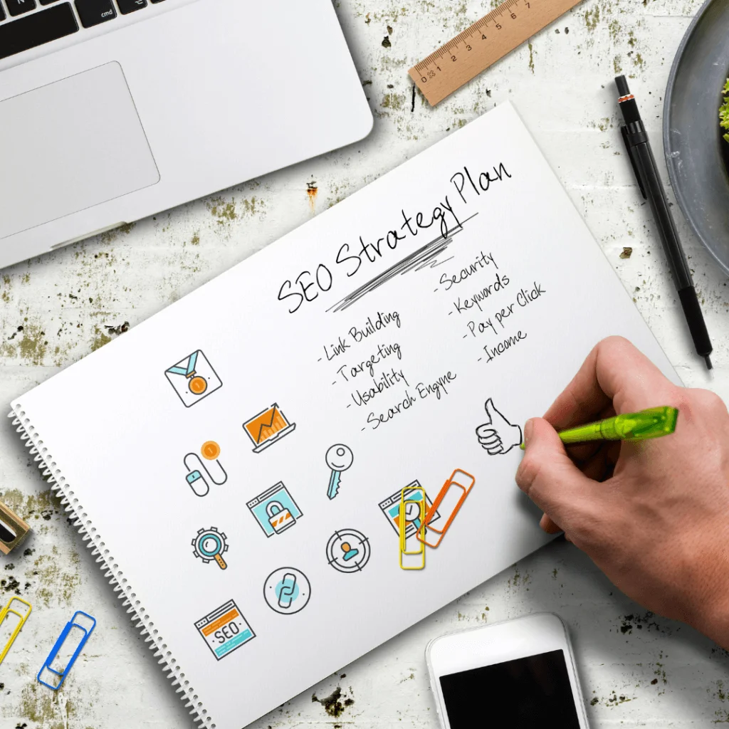 A picture of a SEO strategy plan.