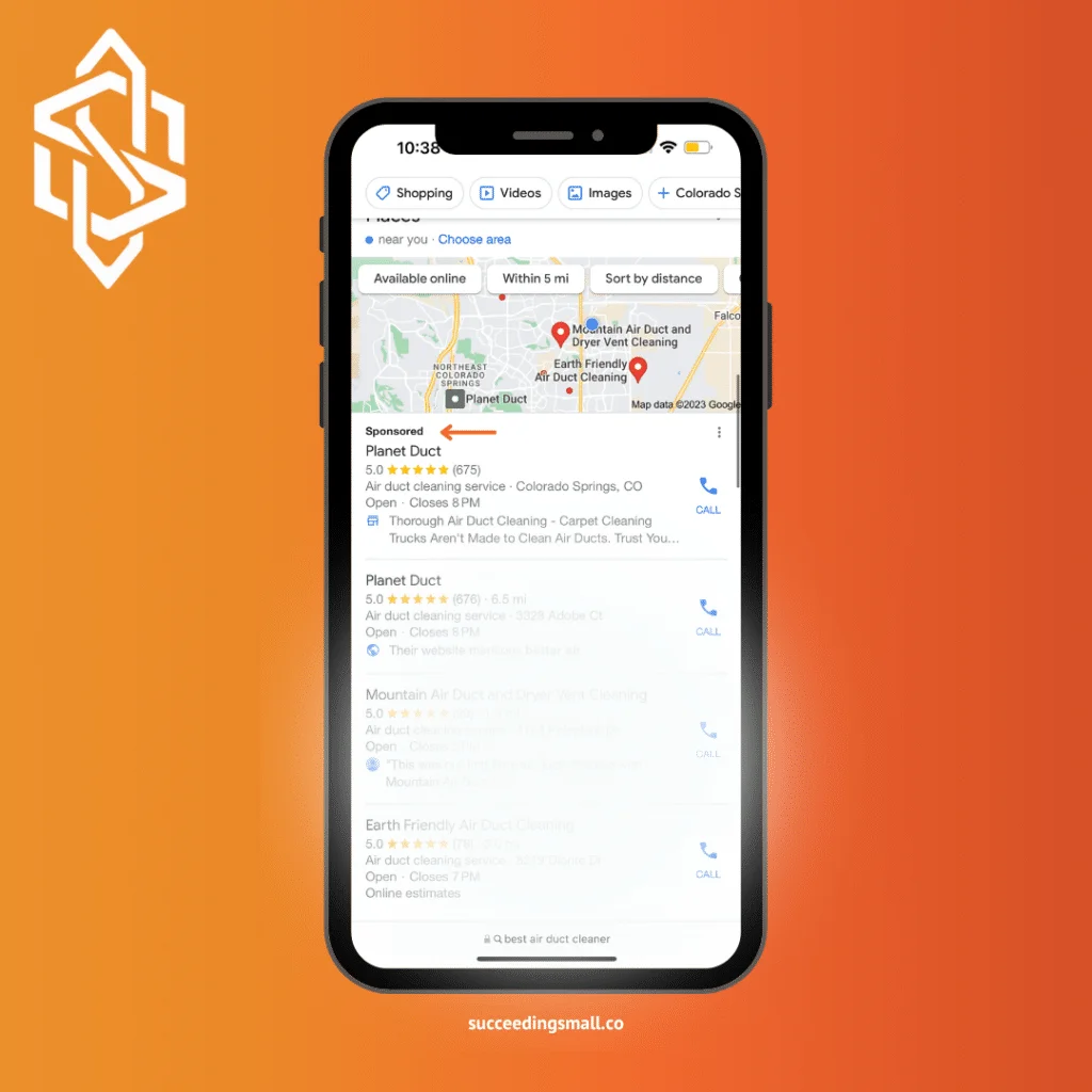 A picture of a sponsored PPC post.