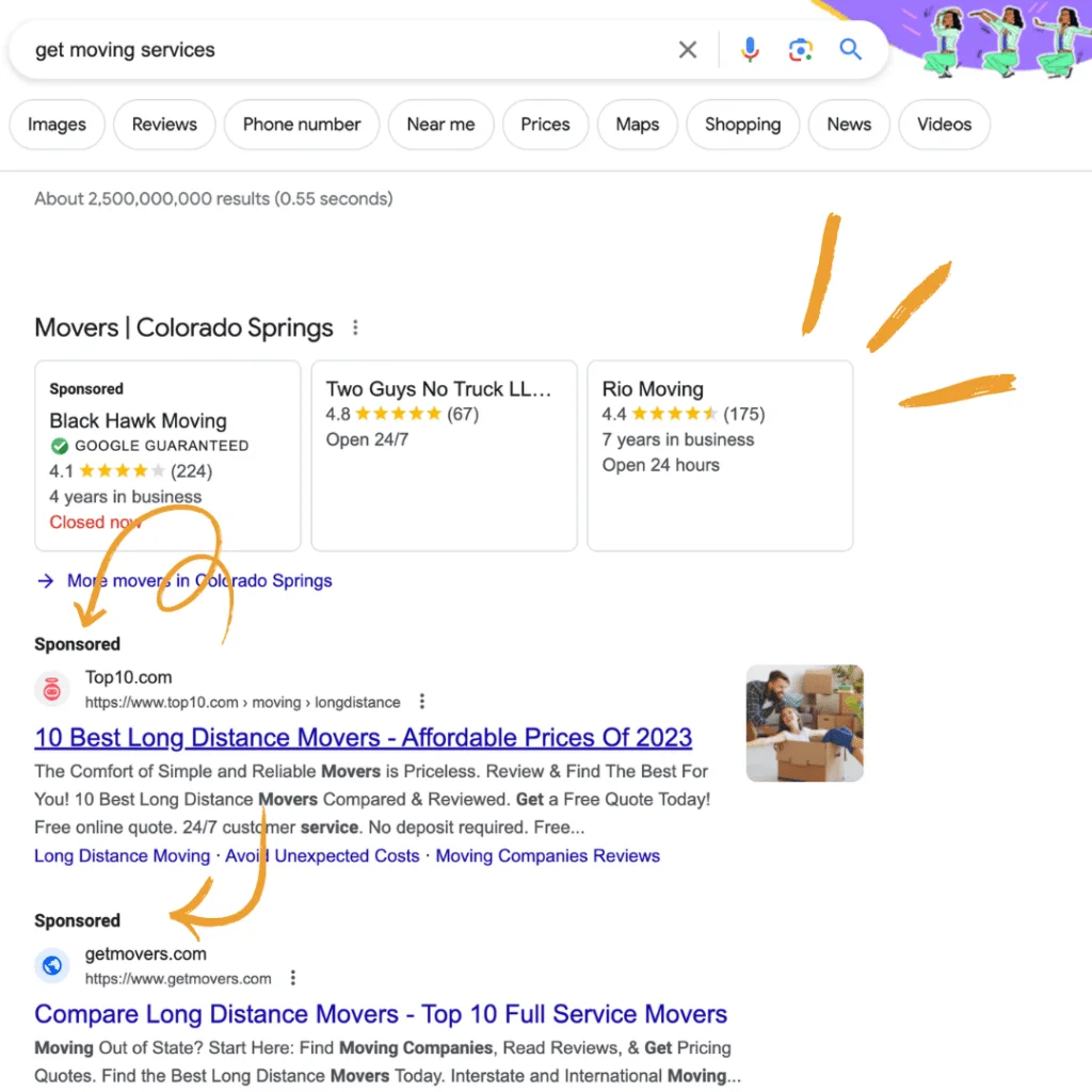 A picture of Google Ads.
