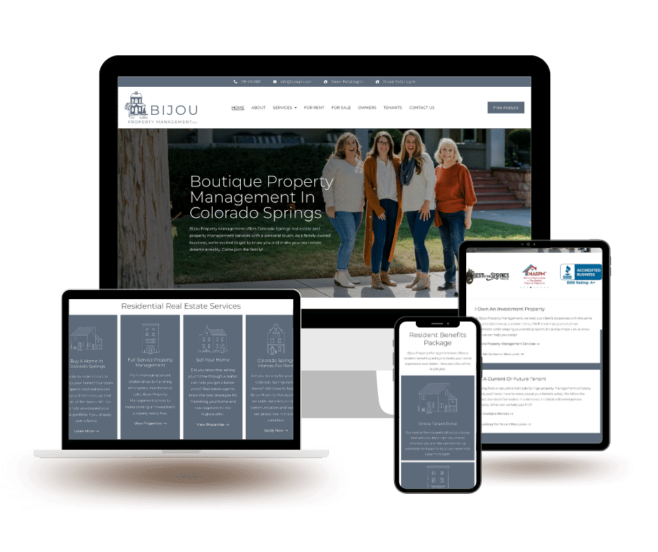 Bijou Property Management web design