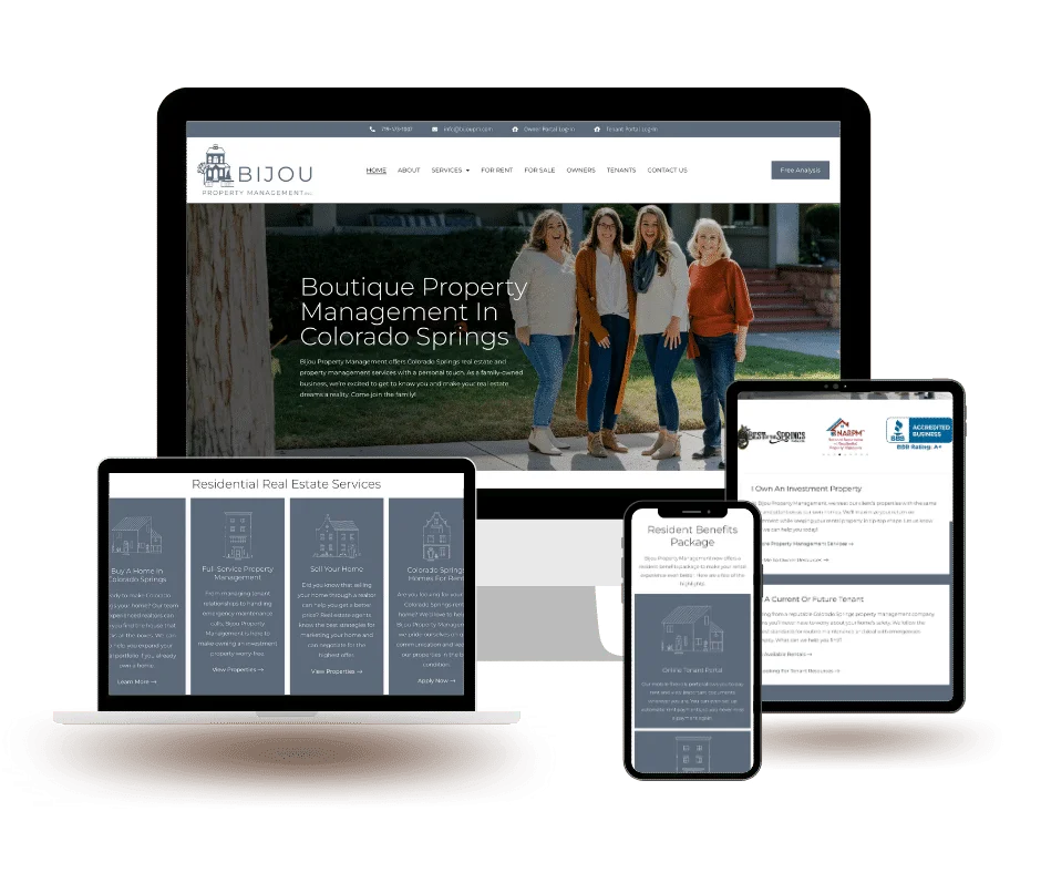 Bijou Property Management web design